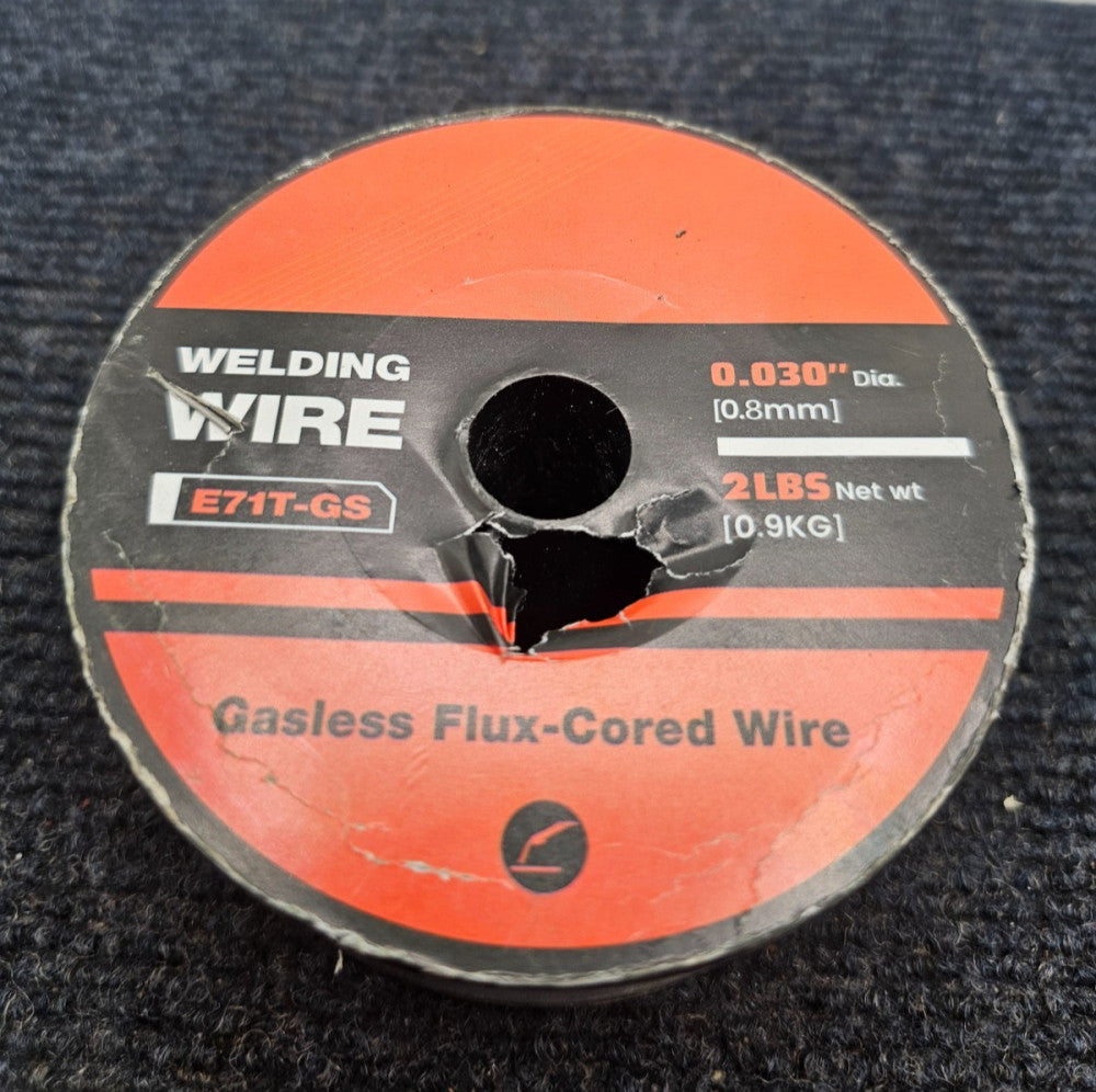 E71T-GS Gasless Flux-Cored Welding Wire 0.030"/0.8mm Diameter 2 lbs Net Weight