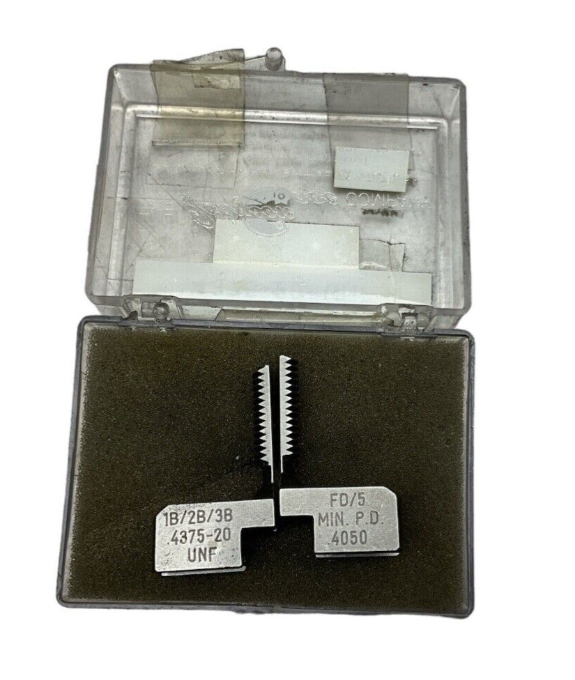 JOHNSON GAGE  .4375-20 UNF  .4050 FD/5  Thread Gage / Comparator Segments