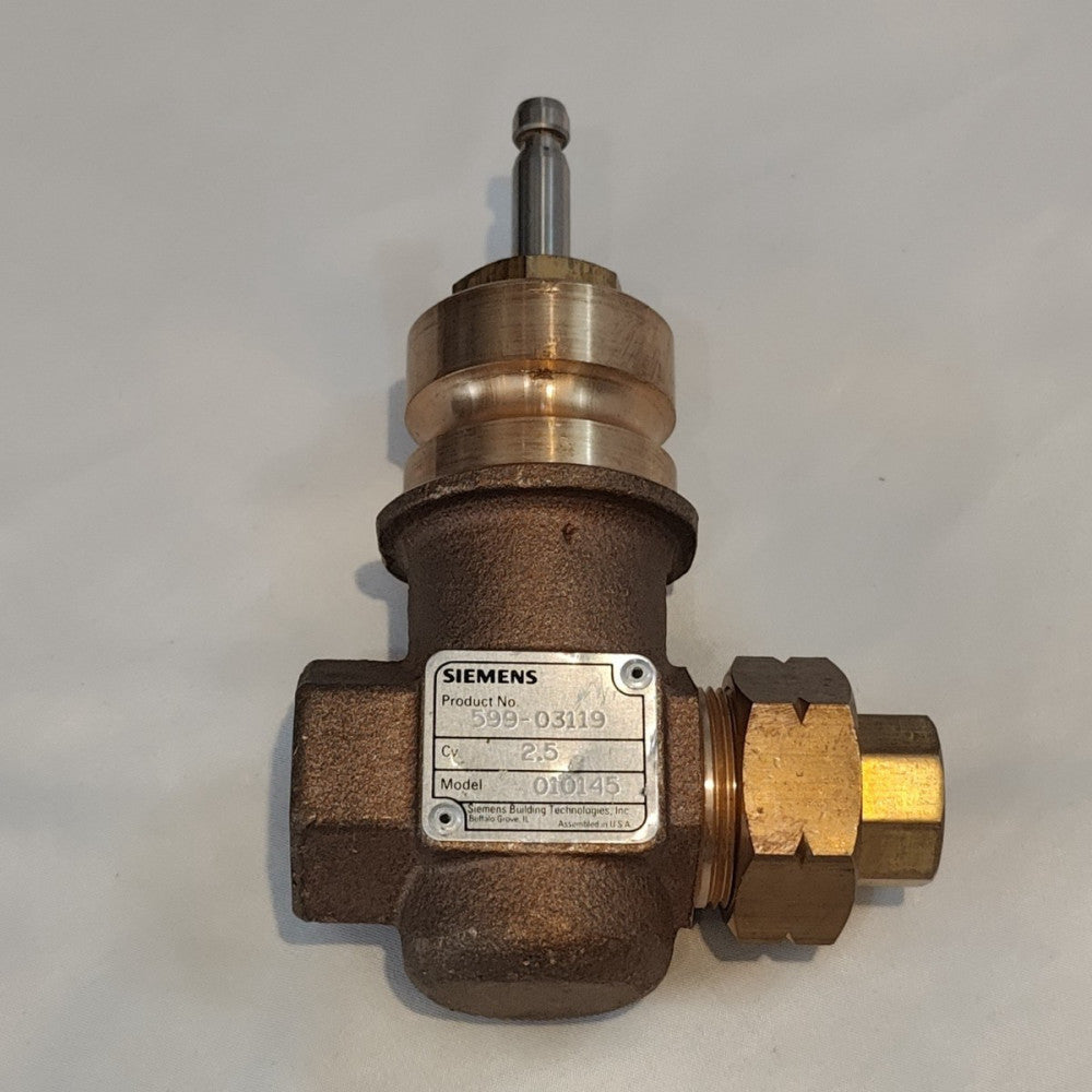 Siemens Flowrite 599-03119 2-Way N/O Brass Equal Percentage Valve Body 1/2"