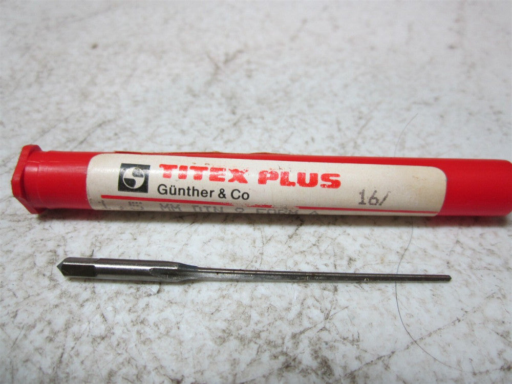 Titex Plus (F3317) 1 , 5mm DIN 9 Form A High Speed Steel 3 Fl Straight Fl Reamer