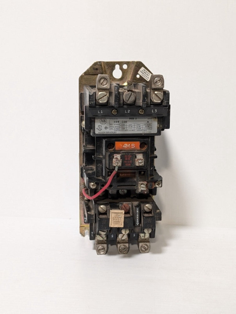 Allen Bradley AB 509-COD Size 2 Starter 120V Coil Series A Size 2 509-C0D
