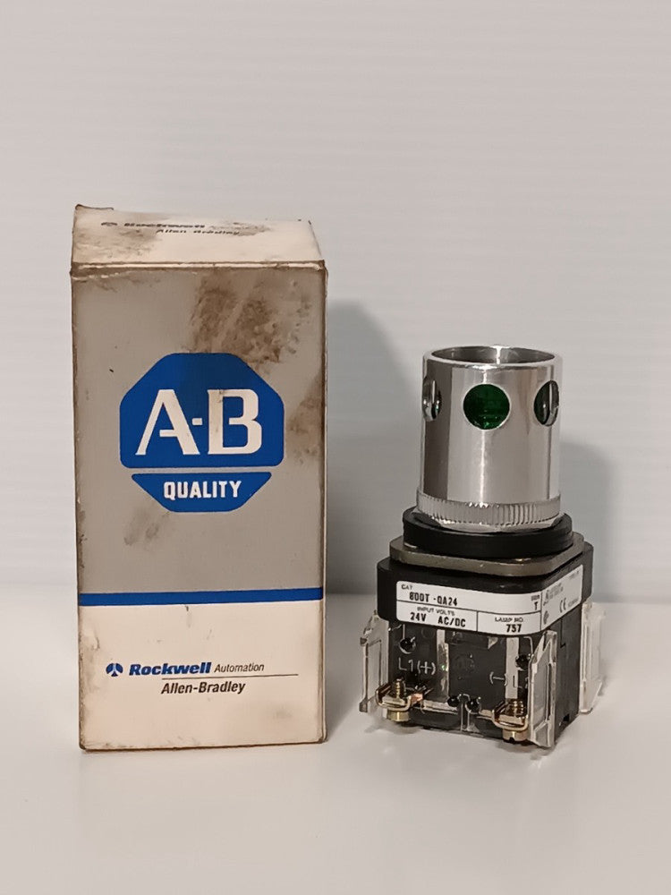 Allen-Bradley 800T-QA24G Series T Illuminated Push Button 24V Green Lens