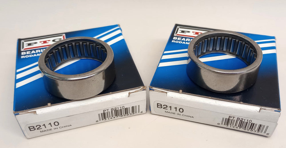 PTC B2110 Needle Roller Bearing Open Ends 1-5/16"Bore 1 5/8"OD 5/8"W (Pack Of 2)