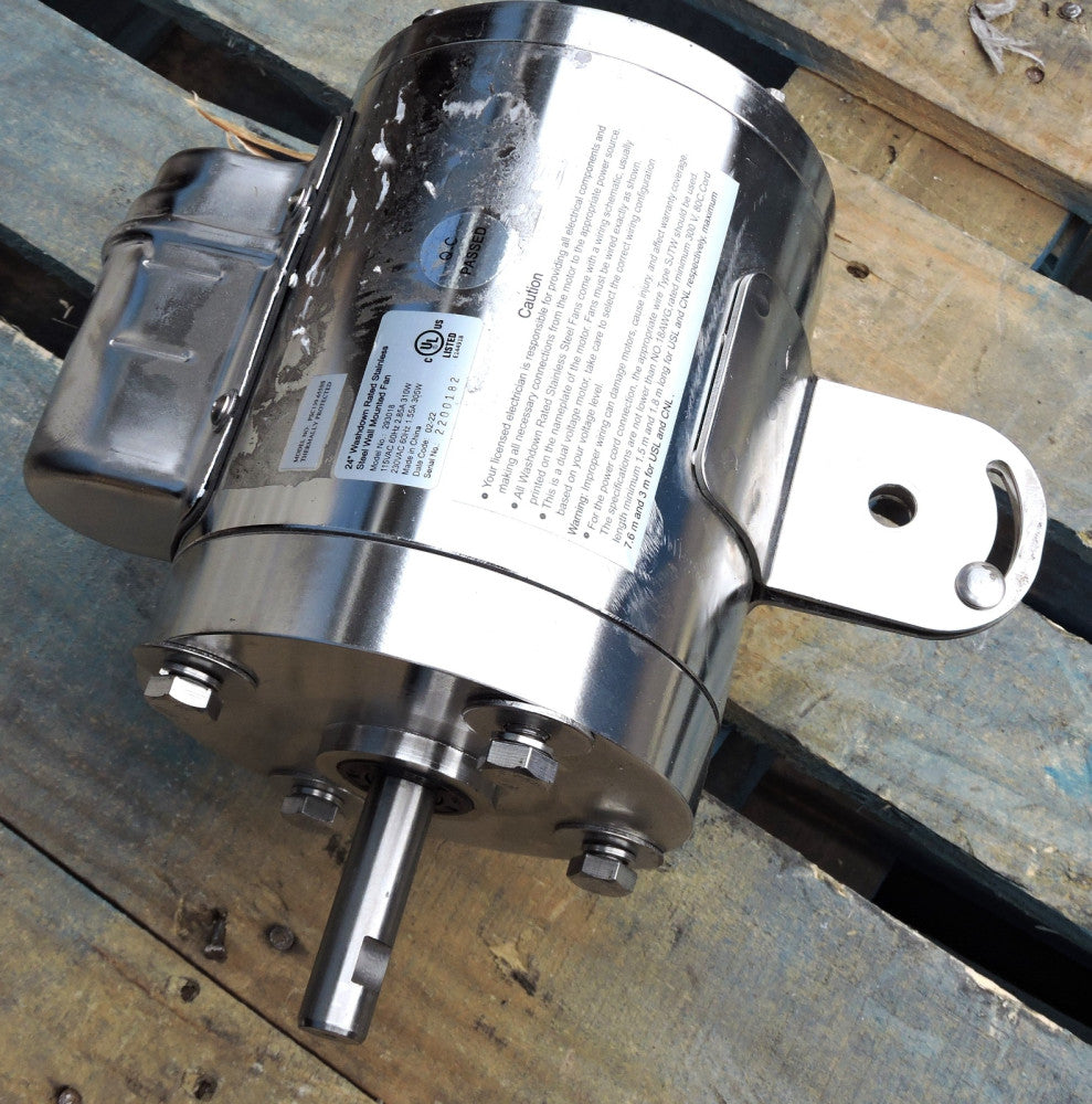 24" Washdown Stainless Motor 293018 works w/ 293019, 293020 and 293021 - NOB NEW