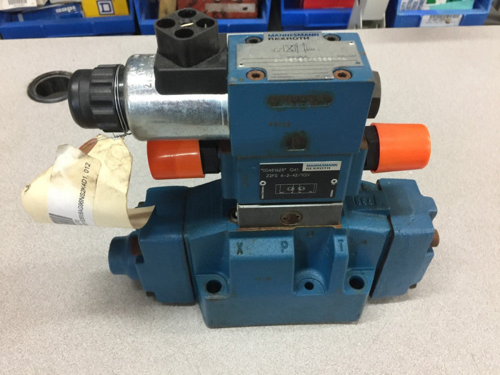 NEW NO BOX REXROTH HYD SOL VALVE 4WE6D60/EG96NK4 / Z2FS6-2-42/1QV / 4WEH16D63/6E