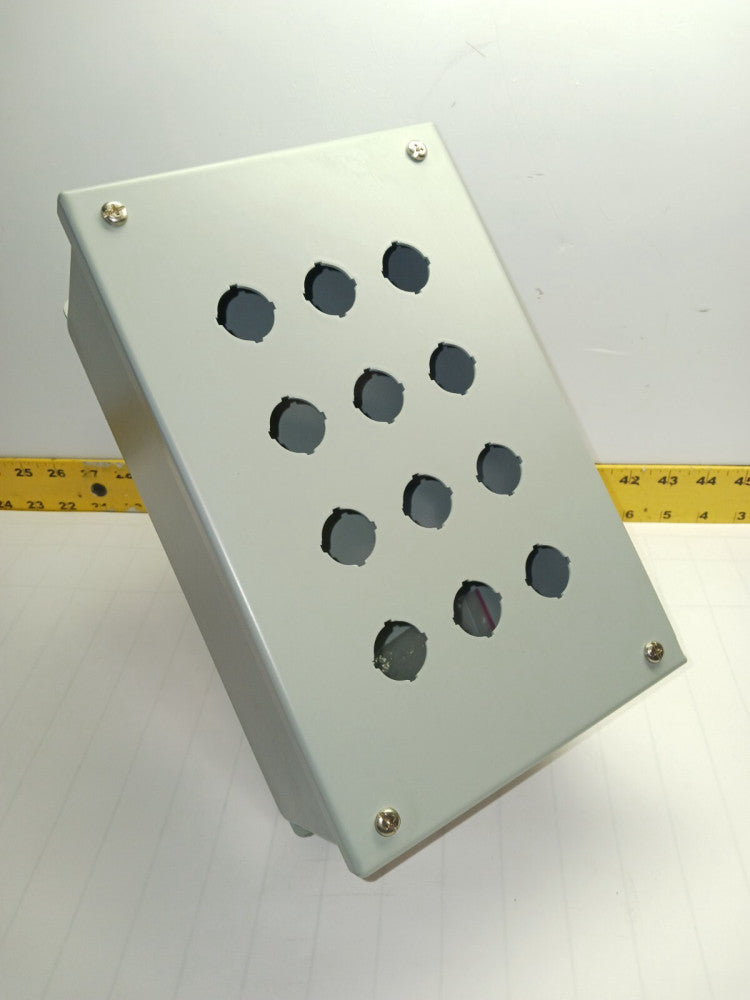 NEW HAMMOND 12 HOLE PUSHBUTTON ENCLOSURE  MPB12