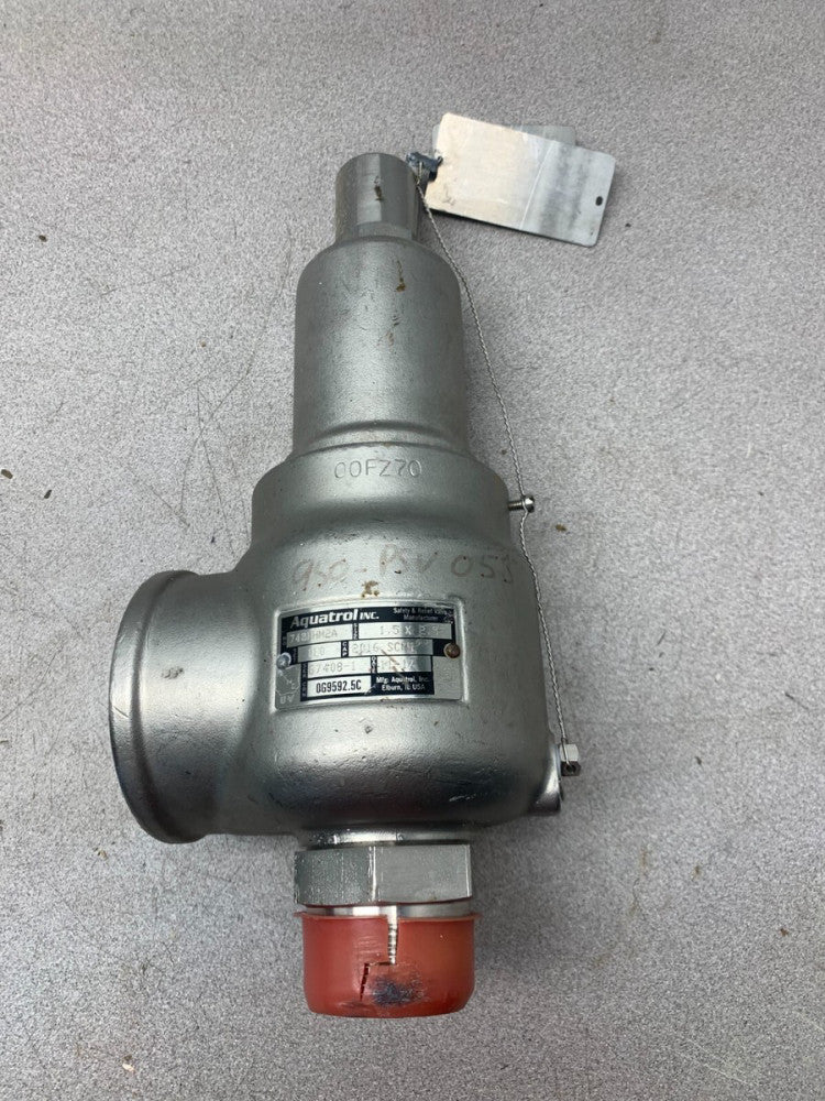 NEW NO BOX AQUATROL 1.5 X 2.5" SAFETY RELIEF VALVE 110 SET PRESSURE 743HHM2A