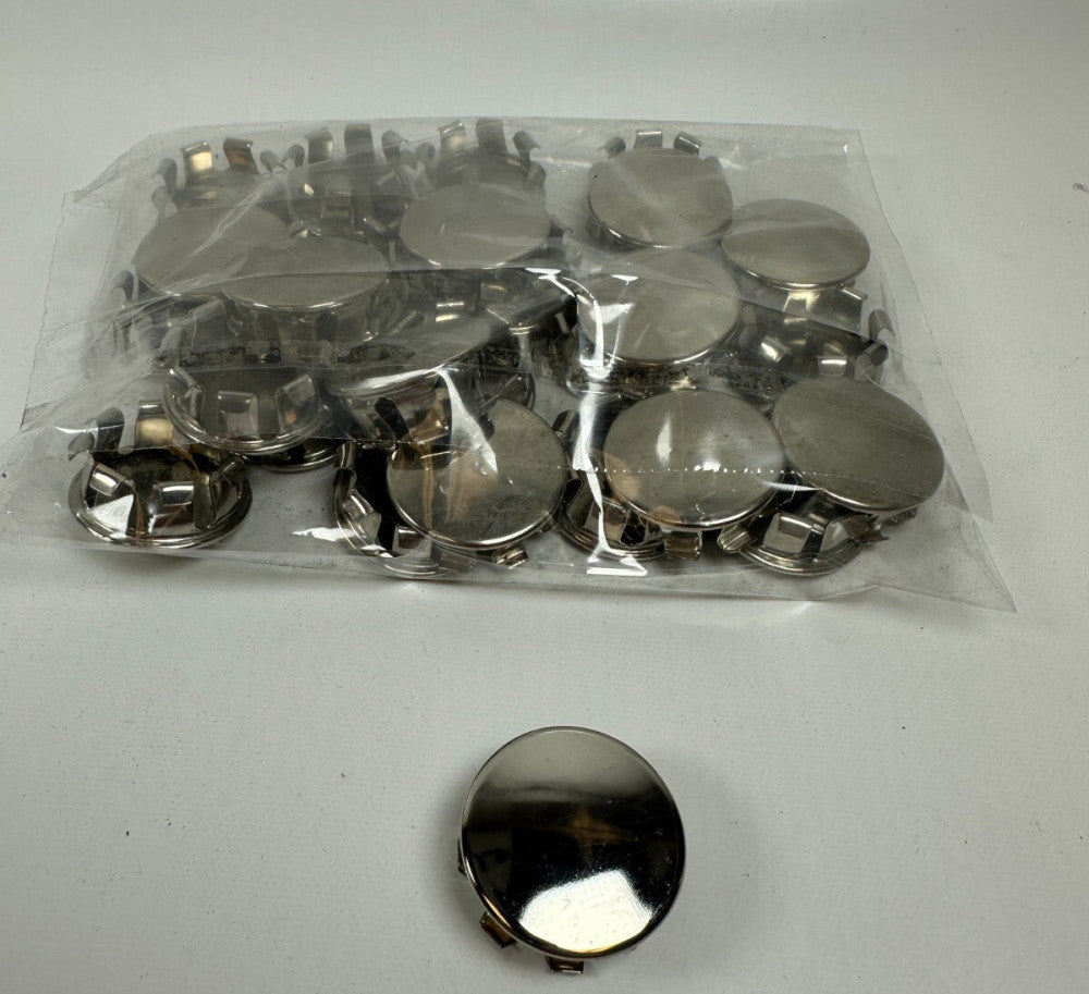 1 1/4" Chrome Plugs Steel Hole Est. For 3/8" Matl (Lot of 25) New Fast Ship