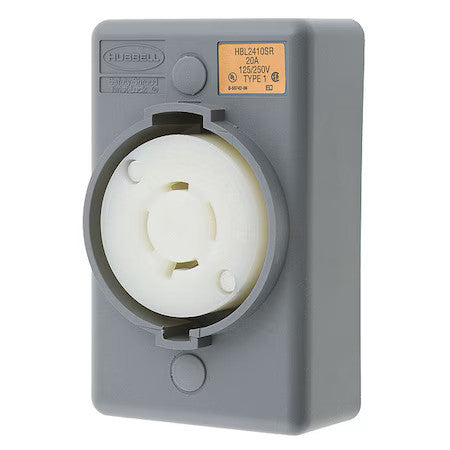 Hubbell Wiring Device-Kellems Hbl2410sr Locking Receptacle, L14-20R, 20 A,