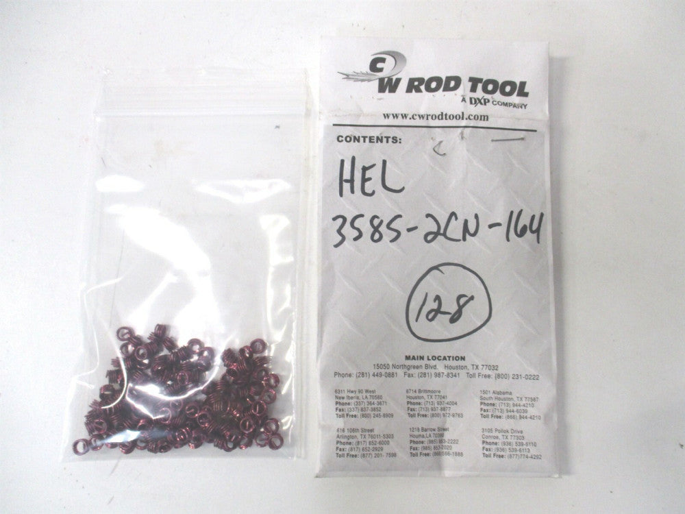 Heli-Coil (3585-2CN164) #8-32 304 SS Standard Free Running Inserts - Pack of 128