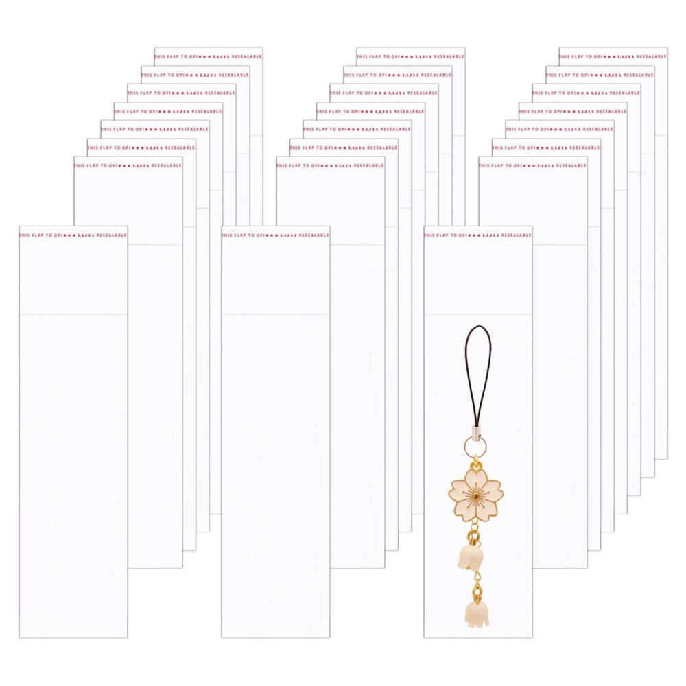 500pcs Clear 2" x 6" Long Cello Bags Self Sealing Cellophane Bags 1mil for Ca...