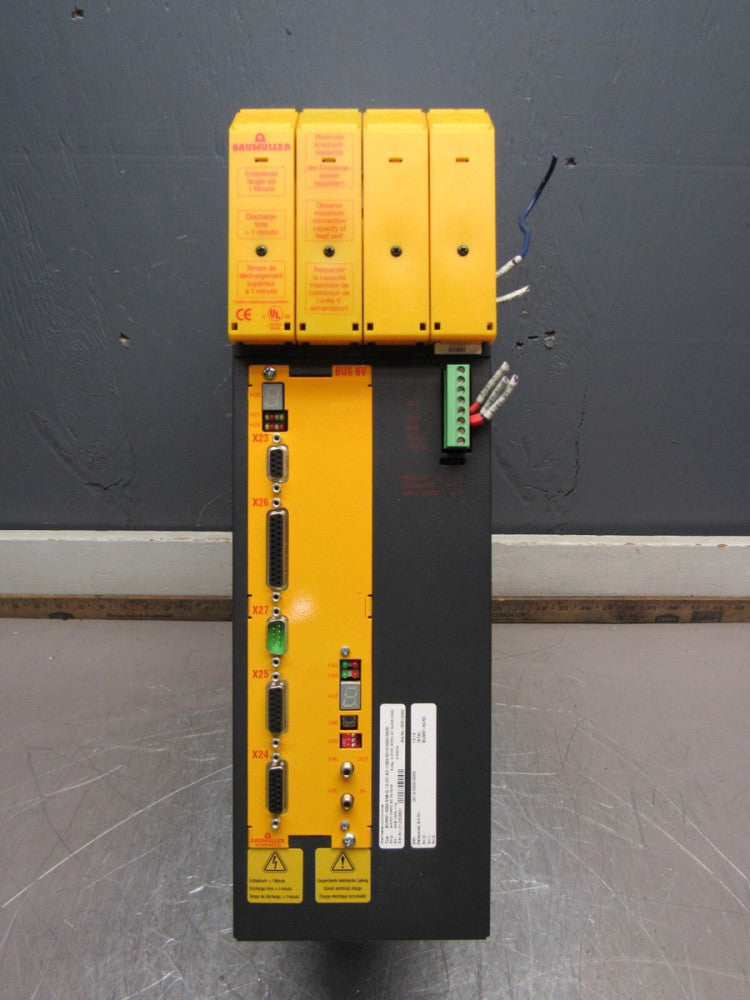 BAUMULLER BUM61-4060-54B-O-12-VC-AC-1069-0013-0000-0000 BUS6V SERVO DRIVE XLNT !