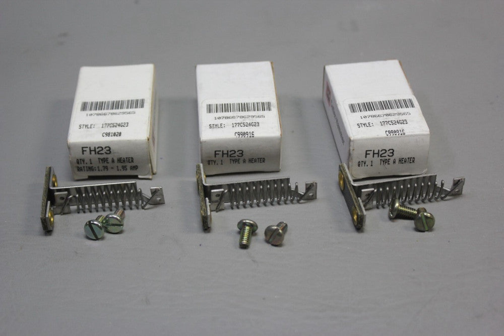 3 NEW CUTLER HAMMER THERMAL UNIT OVERLOAD HEATER HEAT COIL FH23
