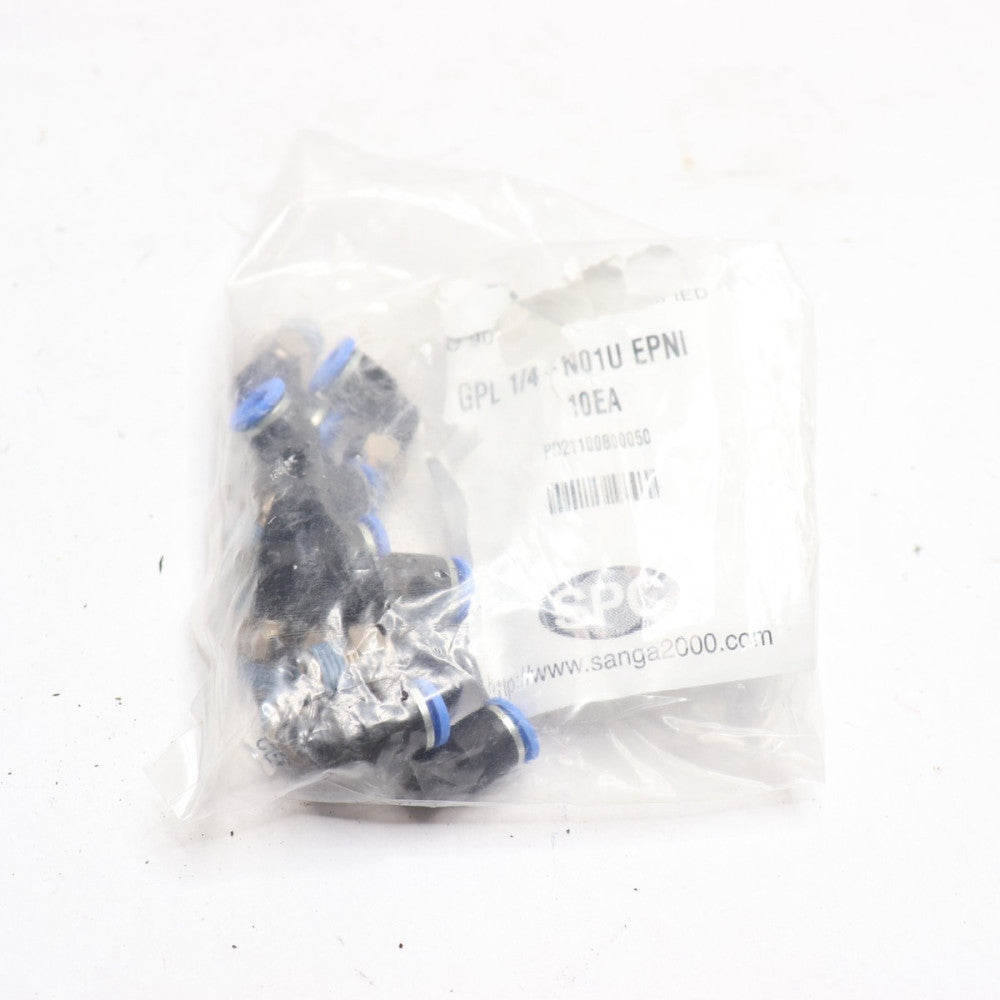 (10-Pk) SPC Male Elbow 1/4" Tube OD x 1/4" NPT 1/4-N01U