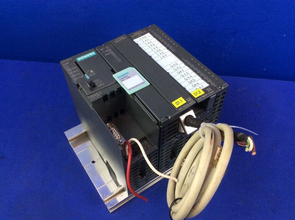 SIEMENS PROGRAMMABLE CONTROL CPU314, CP340, SM323, & 6ES7953-8LG11-0AA0 MEM CARD