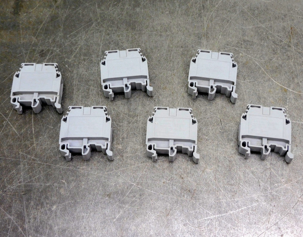 Entrelec M16/12 DIN Rail Terminal Block 600V 100A Lot of Six (6)