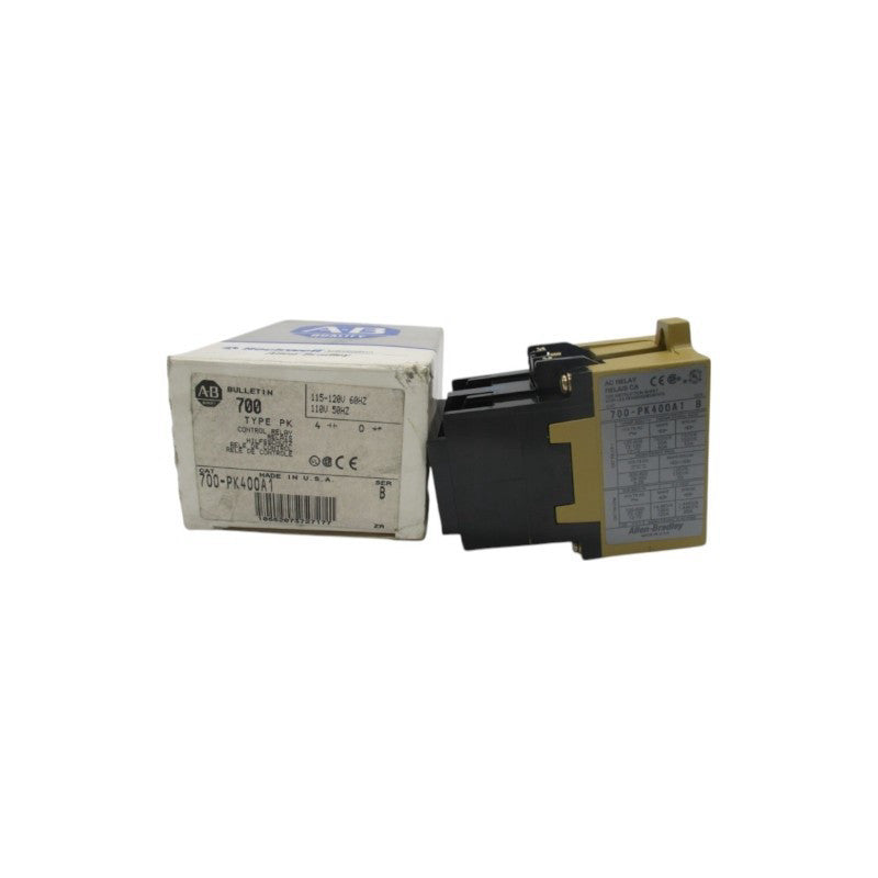 ALLEN BRADLEY 700-PK400A1 SER. B 110/115-120V 60A (GY/BL) NSMP