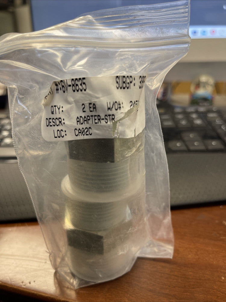(2 PC LOT) GENUINE CATERPILLAR ADAPTER 6V8635 Cat 6V-8635 **FREE SHIPPING**
