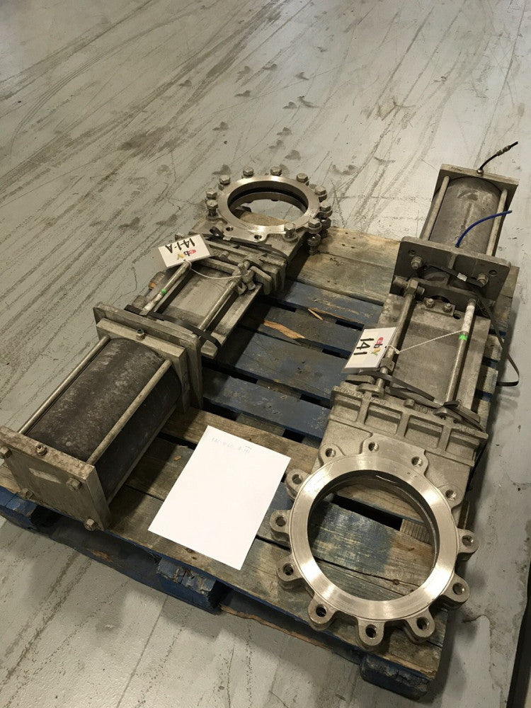 TYCO ROVALVE PSC17-10" STAINLESS AIR ACTUATED KNIFE GATE VALVE