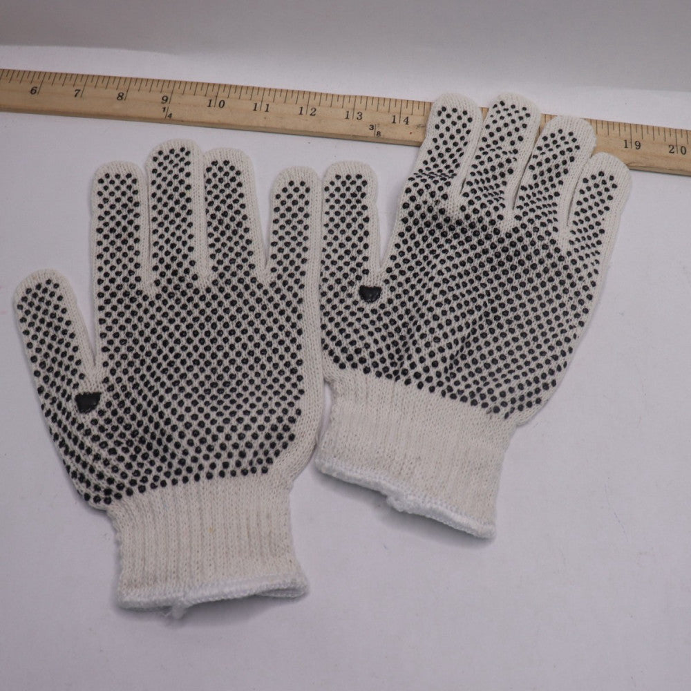 (Pair) Cordova Standard Weight Gloves Natural Poly/Cotton Machine Knit Large
