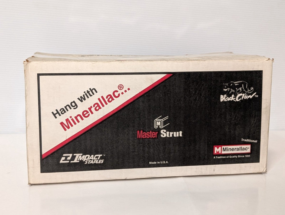 Box of 50: Minerallac Fastening Systems 5B Conduit Hangers, bolt, nut for 2"