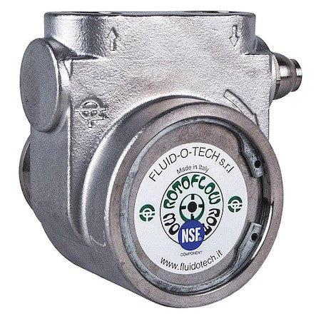 Fluid-O-Tech Pa 411 Pump,3/8" Nptf,144 Max. Gph,Ss,Bypass