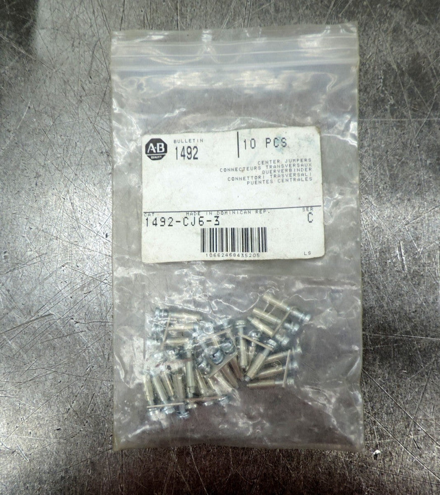 Allen Bradley 1492-CJ6-3  Series C Center Jumpers Pack of (27)  / 9 Sets of 3