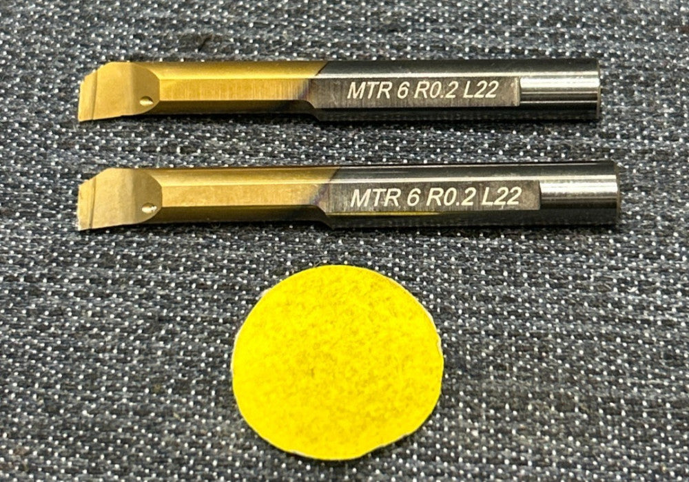 CARMEX COOLANT-FED BORING BAR   MTR-6-R0.2-L22  LOT OF 2