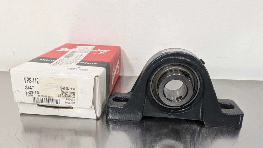 Browning VPS-112 Pillow Block Bearing 3/4" ID Set Screw Standard