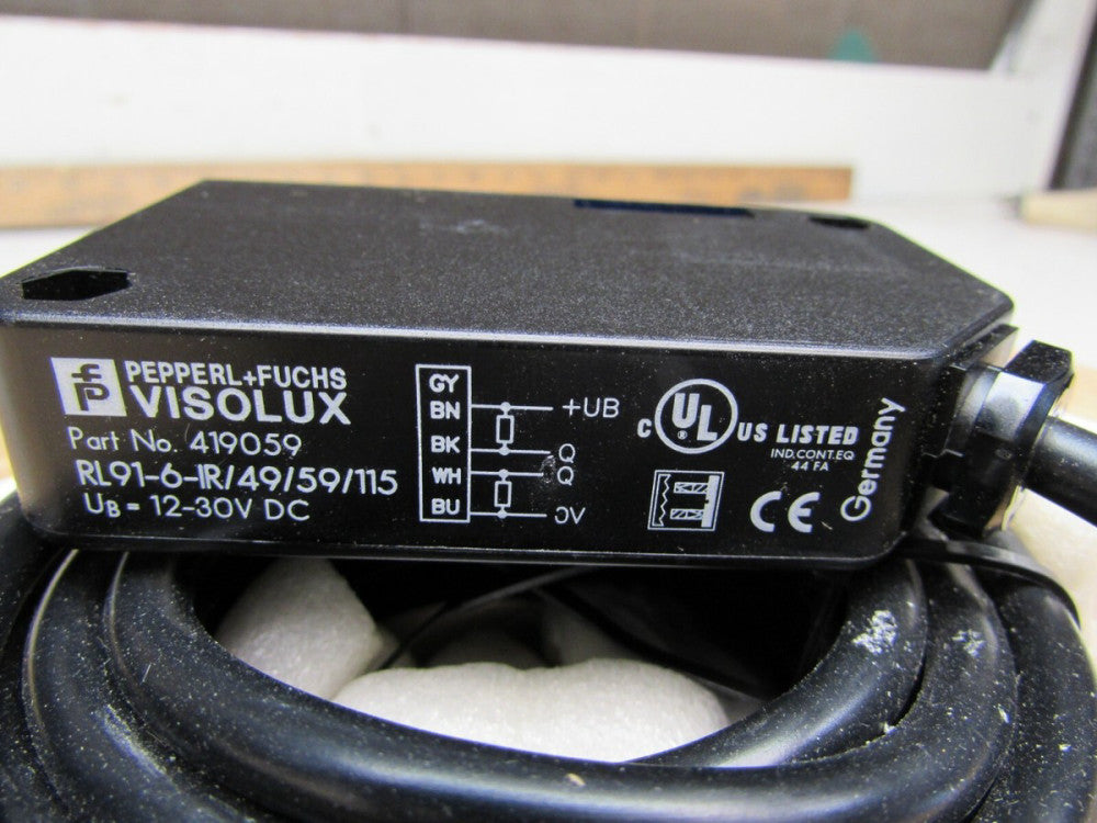 Pepperl+Fuchs Visolux PT#419059 RL91-6-IR/49/59/115 SENSOR NEW IN BOX MAKE OFFER