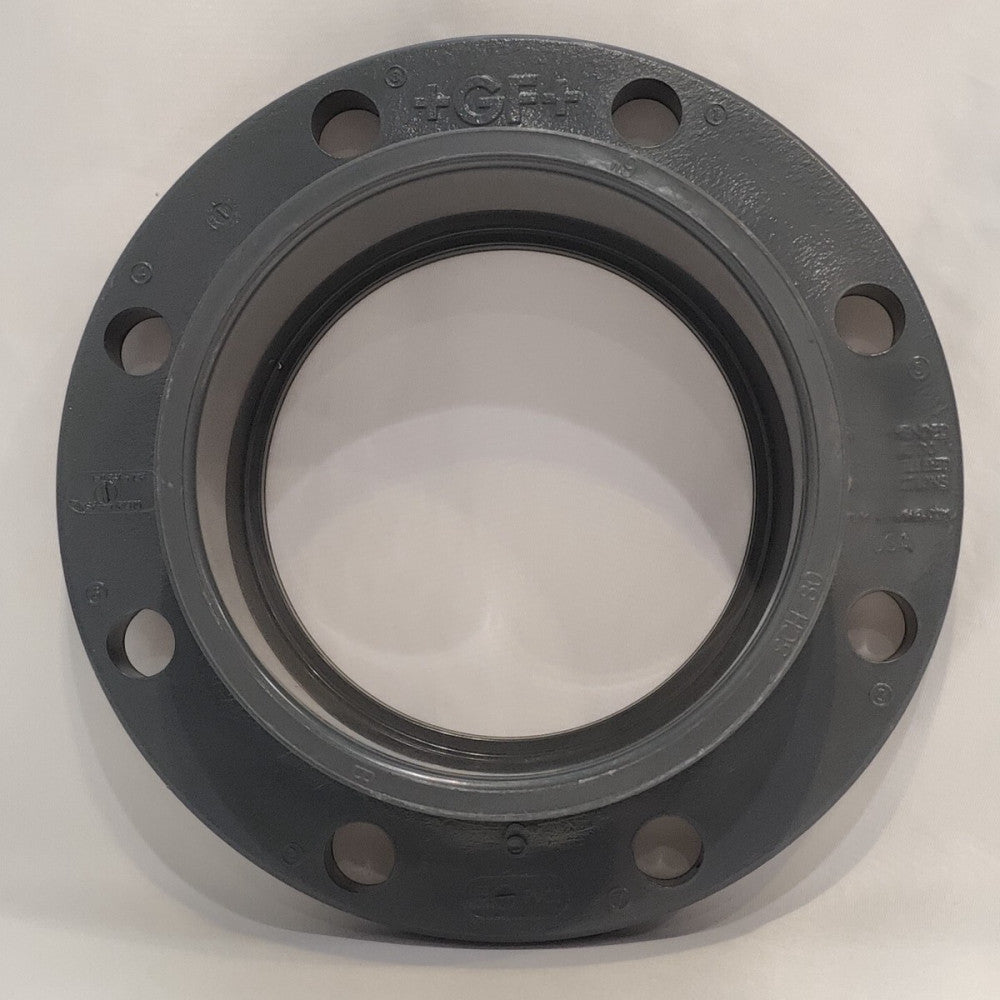 +GF+ Georg Fischer 6'' PVCI 150 PSI NSF-PW F1970 8 Bolt Flange Sch 80