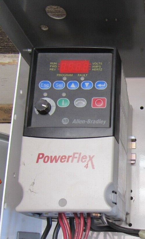 ALLEN BRADLEY POWERFLEX-4 22A-D4P0N104 SERIES-A 2HP 480V DRIVE XLNT USED TAKEOUT