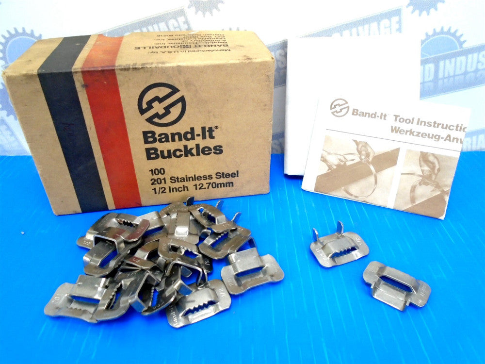 BAND-IT - EAR-LOKT Buckles - C254 - EPD 13254 - 100 pcs. 1/2 Inch 12.70mm 201 SS