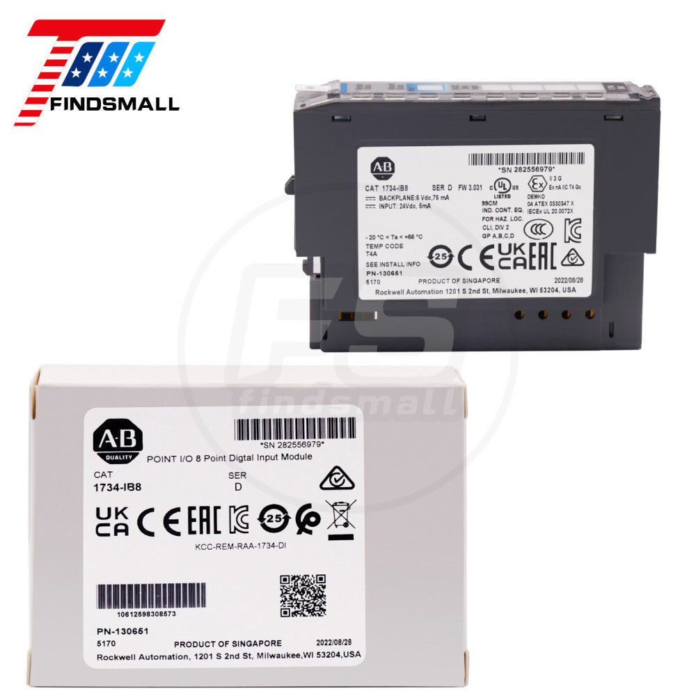 US New Factory Seal Allen-Bradley 1734-IB8 8 Point Digital Input Module 1734IB8