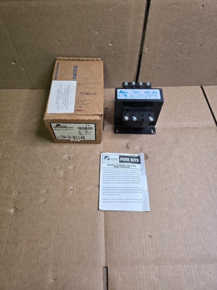 ACME INDUSTRIAL CONTROL TRANSFORMER, TA-2-81146, 250VA,NEW IN BOX! MAKE OFFER!