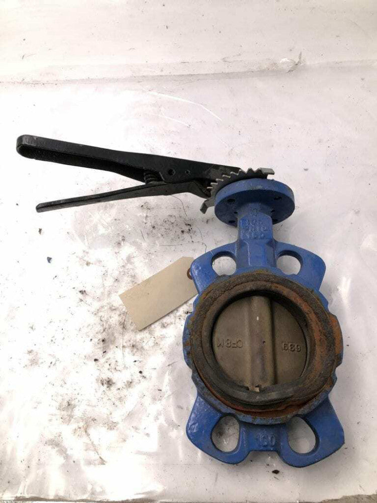 VALCO STC-22331-1 DI 4" Manual Wafer Butterfly Valve; DN100, CF8M Disc, 250PSI