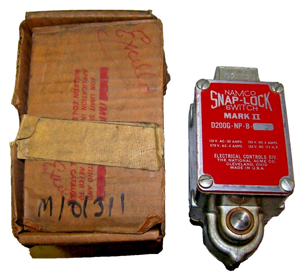 NEW NAMCO SNAP-LOCK SWITCH MARK II  D200G-NP-B