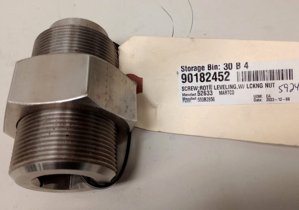 Martco 550-B-285-6 Rotor Leveling Screw With Locking Nut 550B2856