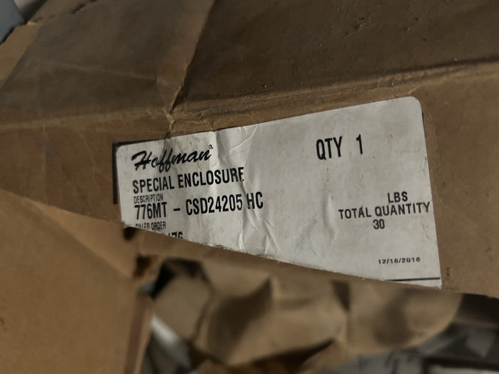 BRAND NEW GENUINE HOFFMAN SPECIAL ENCLOSURE 776MT - CSD24205 HC *FREE SHIPPING*