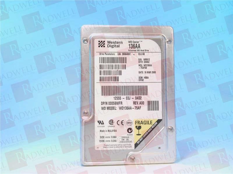 WESTERN DIGITAL WD136AA-75AFA0 / WD136AA75AFA0 (NEW NO BOX)