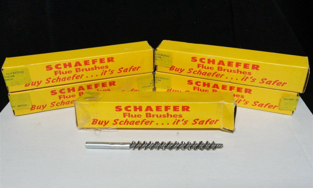 SCHAEFER (LOT of 5) 7/16" STAINLESS STEEL CONDENSER BRUSHES - NEW in BOX 43507
