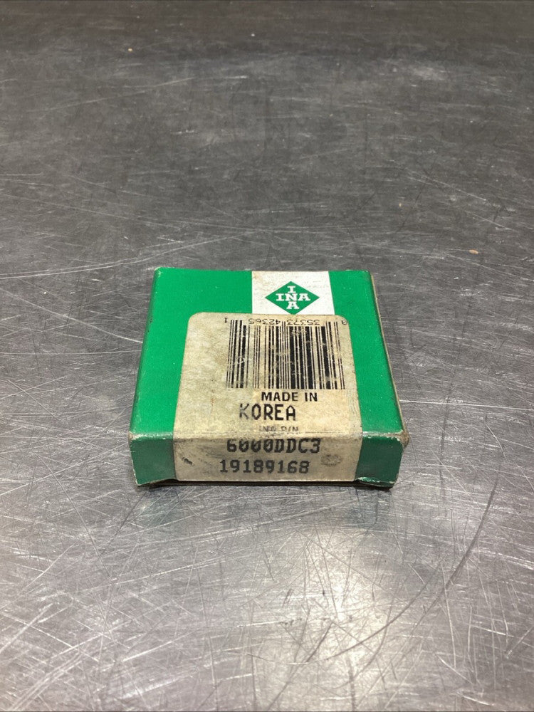 INA 6000DDC3 19189168, Single Row Deep Groove Ball Bearing, NOS