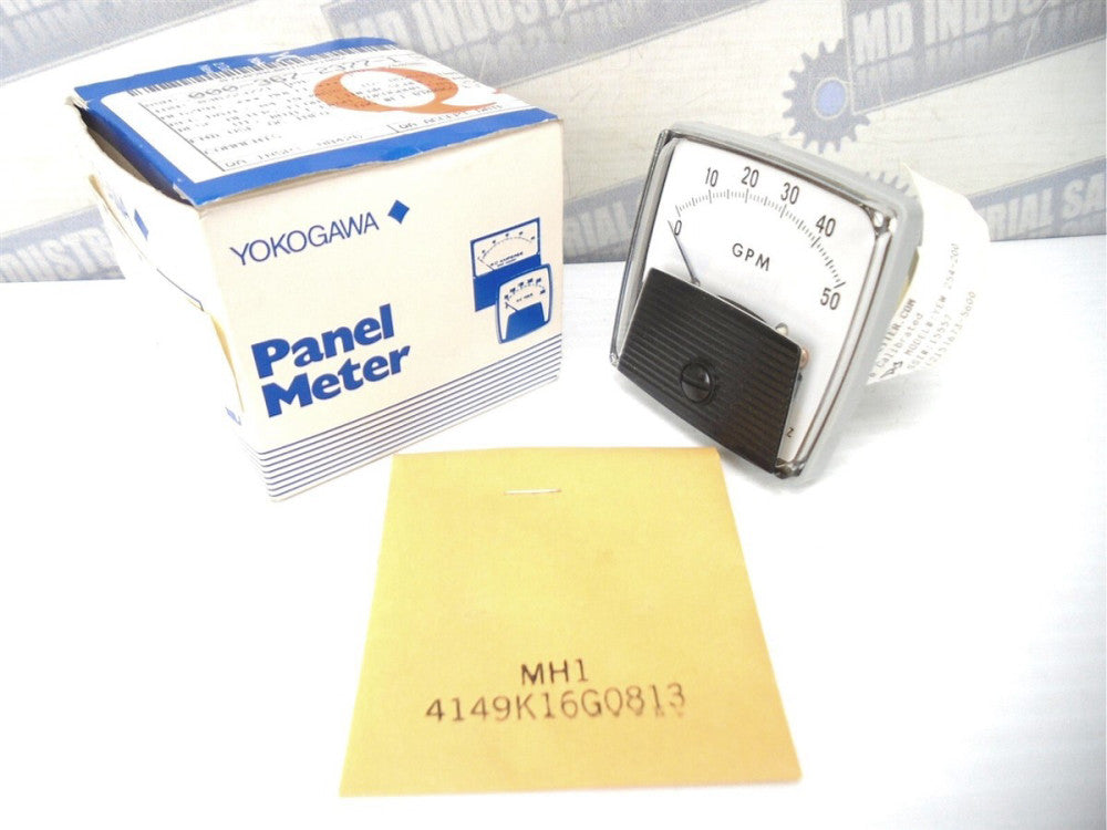 YOKOGAWA YEW 254-200 - GPM 0-50 2.5 in PANEL METER - IN 10-50mADC - (NEW in BOX)