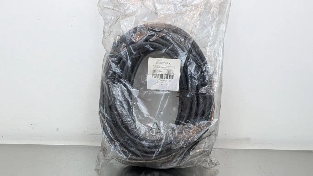 Cognex 185-1196R Power and I/O Breakout Cable CCB-PWRIO-05 Rev A 12-Pin/Wire 15m