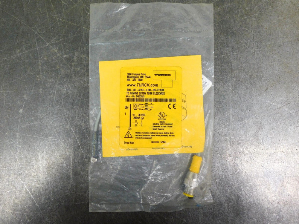 Turck BIM-INT-AP6X-0.2M-RS 4T W/M Proximity Switch Sensor S4623593