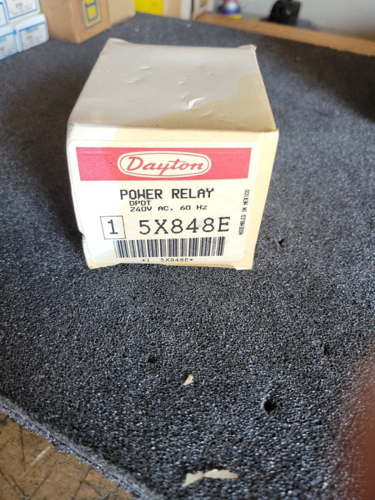 New Old Stock! Dayton 5X848E, 240V, 30A, 2HP, 50/60Hz, DPDT Power Relay