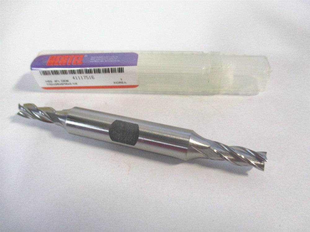 (E105014) 7/32" x 9/16" x 3/8" x 3-1/4" OAL HSS 4 Flute Square End Mill 