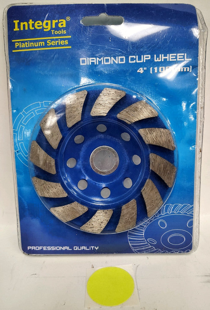 INGEGRA TOOLS 4 INCH/100MM DIAMOND CUP WHEEL