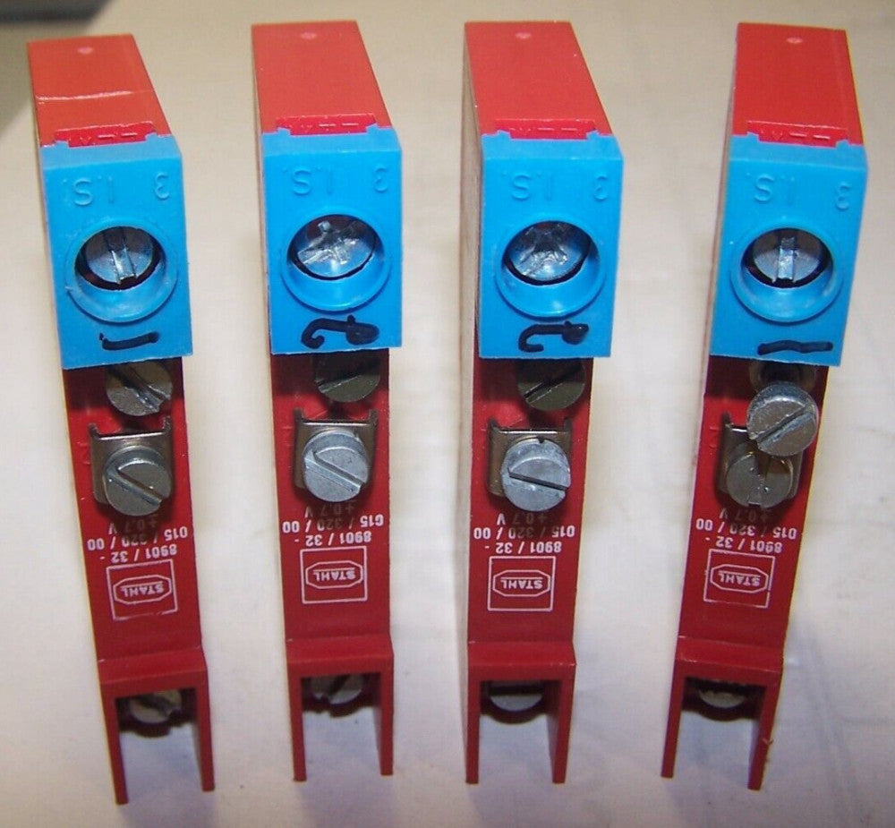 4) STAHL INTRINSPAK 250 VAC SAFETY BARRIER 8901/32-015/320/00 LOT OF 4