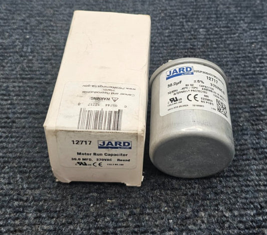 (QTY 3) Jard 12717 Motor Run Capacitors 30.0UF +/-6% 370VAC/B, Round